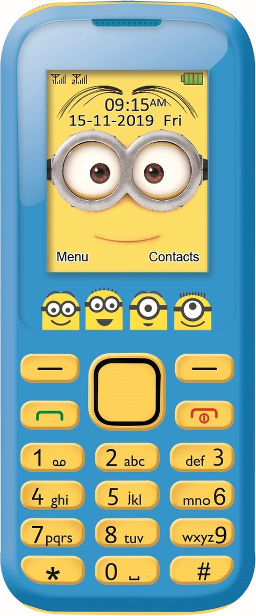 Lexibook Universal Terrible Me Minions 2G-Handy, Dual-SIM-Karte, Kamera, wiederaufladbarer Akku, Gelb Blau, GSM20DEs