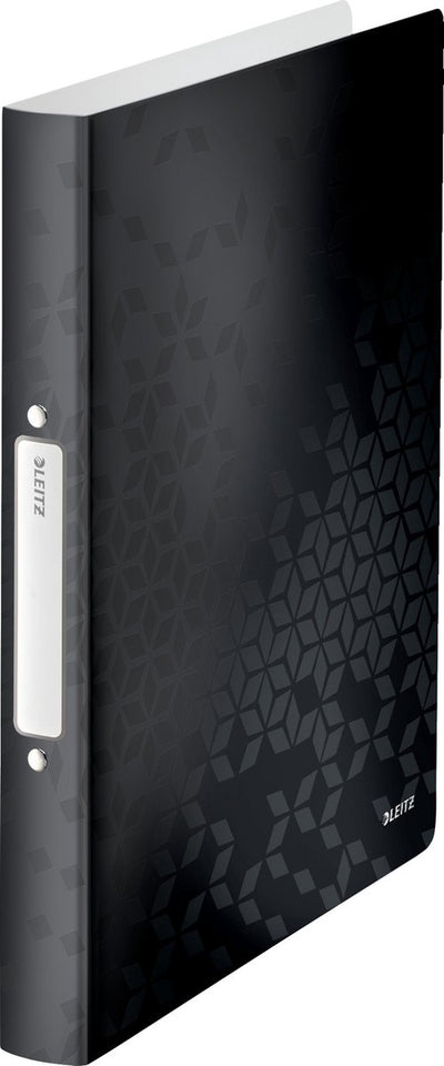 Leitz Wow Ringbinder flexibel A4 – 2-Ring für 190 Blatt – Rückenbreite 32 mm – Schwarz