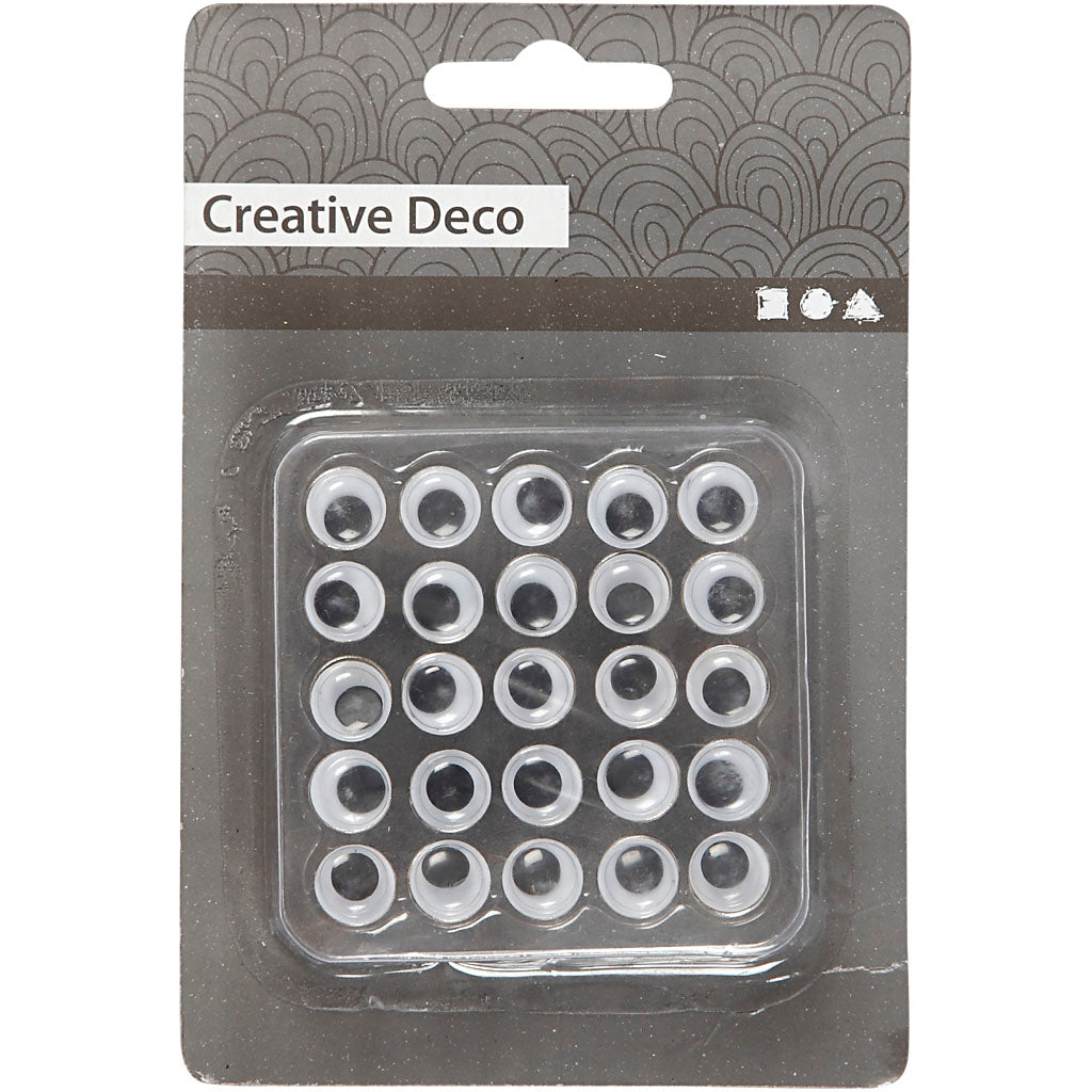 Creativ Company Kulleraugen, D 10 mm, 25 Stück 1 Box