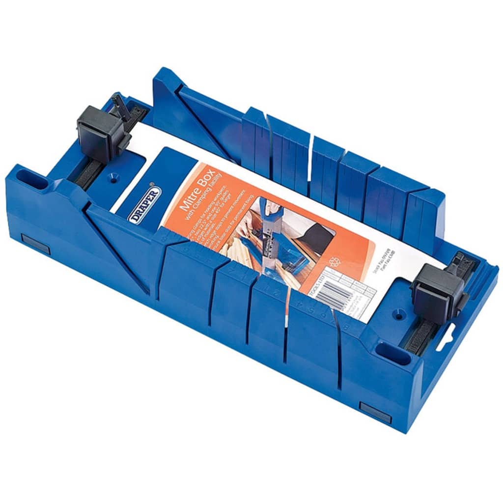 Draper -Werkzeuge Draper -Werkzeuge Experte Gehrungsbox mit Klemmen Blau 09789