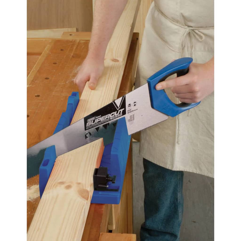 Draper -Werkzeuge Draper -Werkzeuge Experte Gehrungsbox mit Klemmen Blau 09789