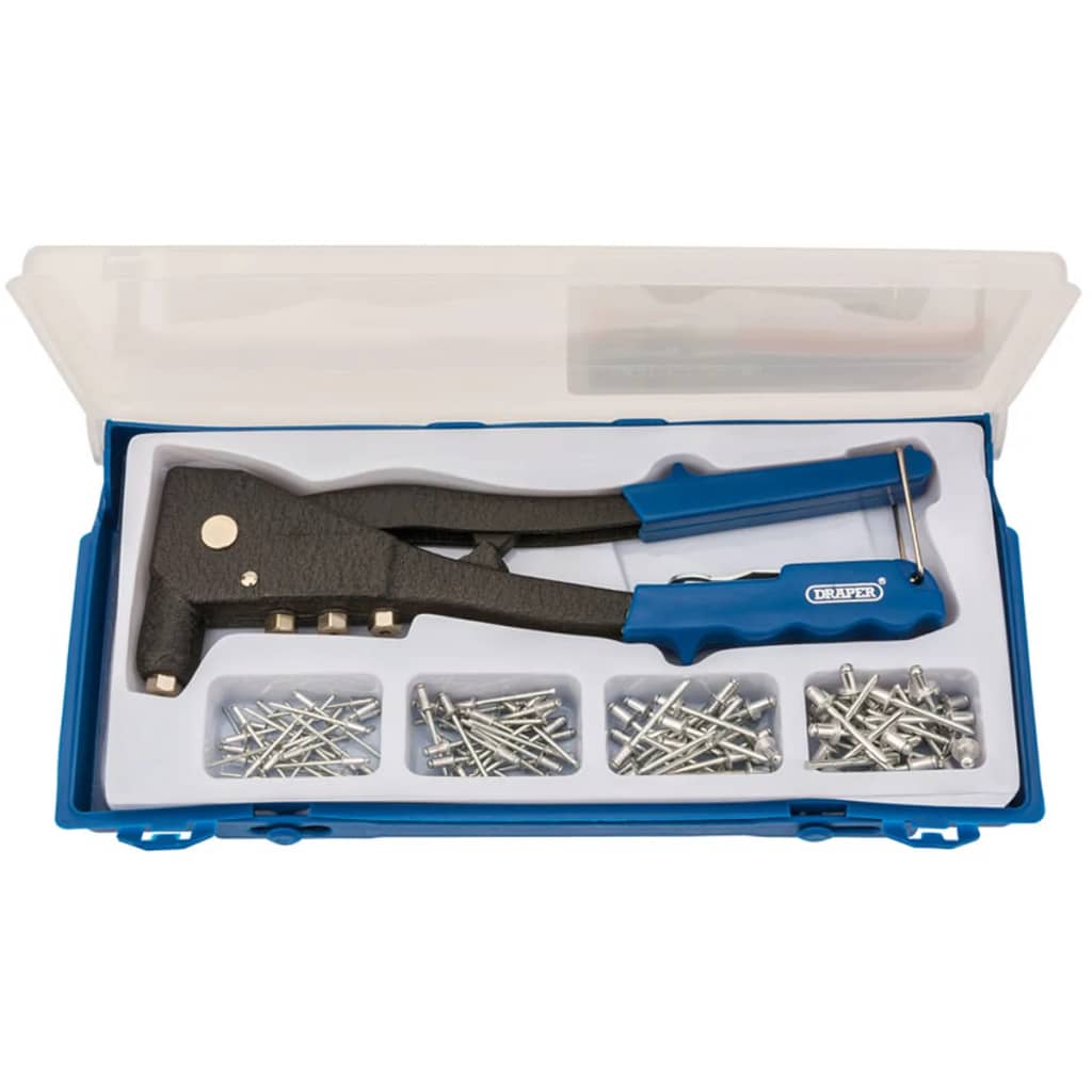 Draper -Werkzeuge Draper -Werkzeuge Klinknagel Pistool Set Blue 27843
