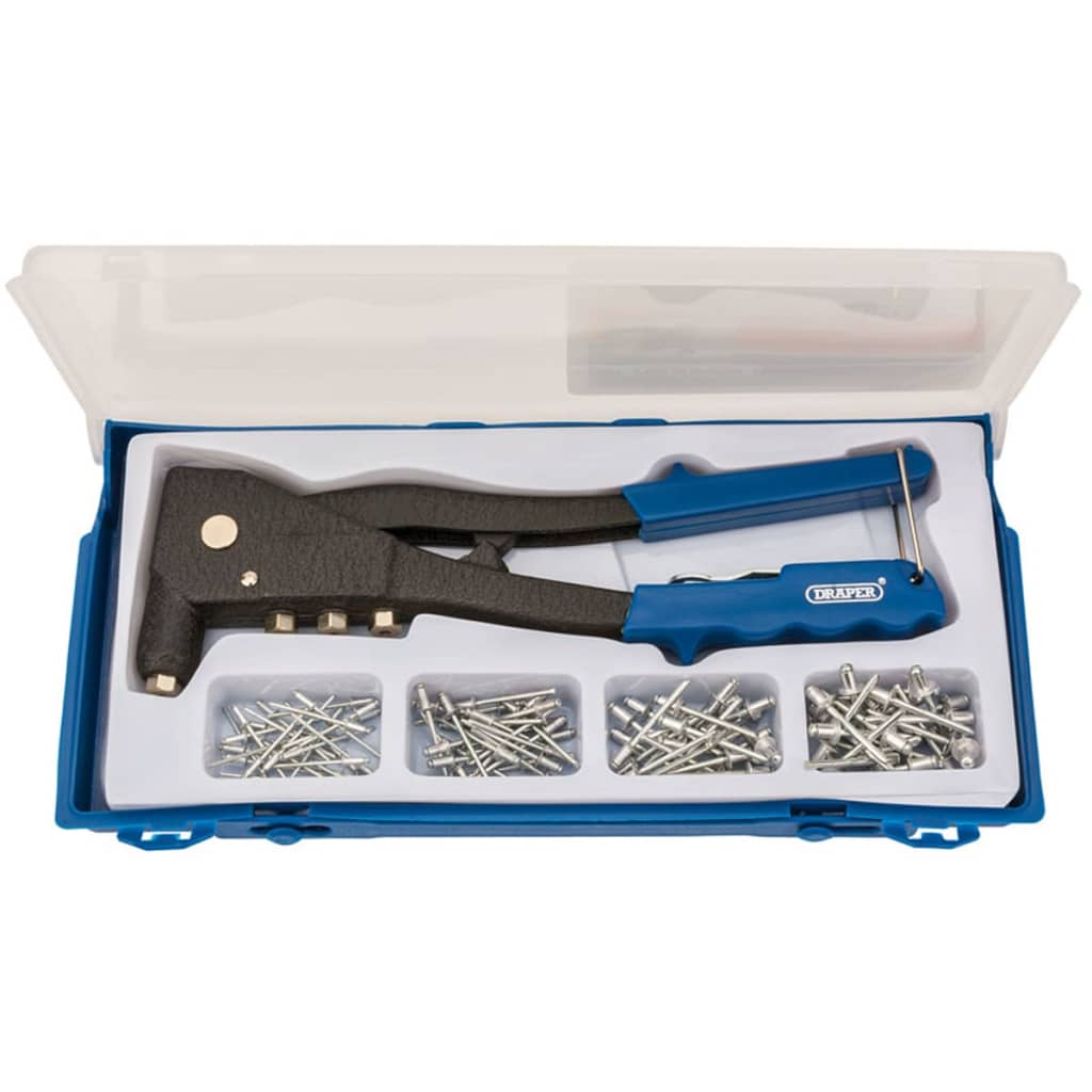 Draper -Werkzeuge Draper -Werkzeuge Klinknagel Pistool Set Blue 27843