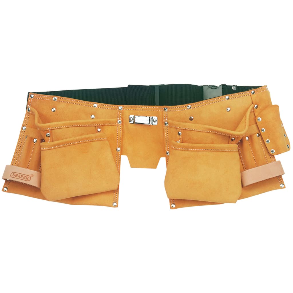 Draper -Werkzeuge Draper -Werkzeug -Werkzeuggürtel 50 mm Doppelleder -Aprikosenfarbe gefärbt