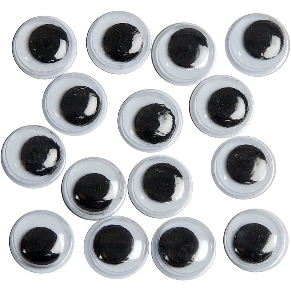 Creativ Company Kulleraugen, nicht selbstklebend, D 8 mm, 40 Stück 1 Box
