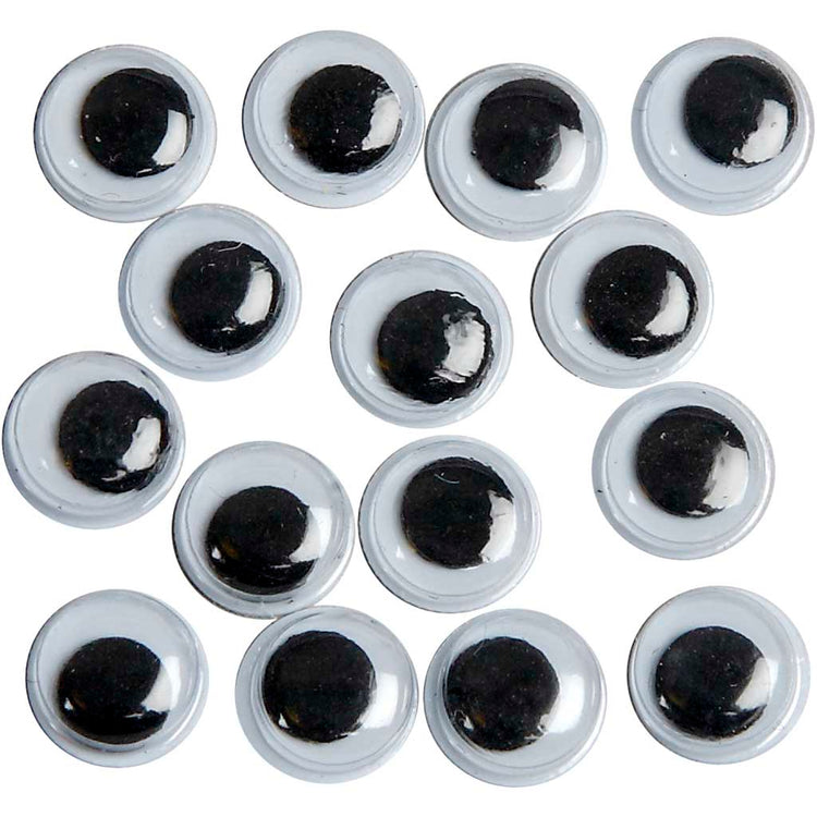 Creativ Company Kulleraugen, nicht selbstklebend, D 8 mm, 40 Stück 1 Box