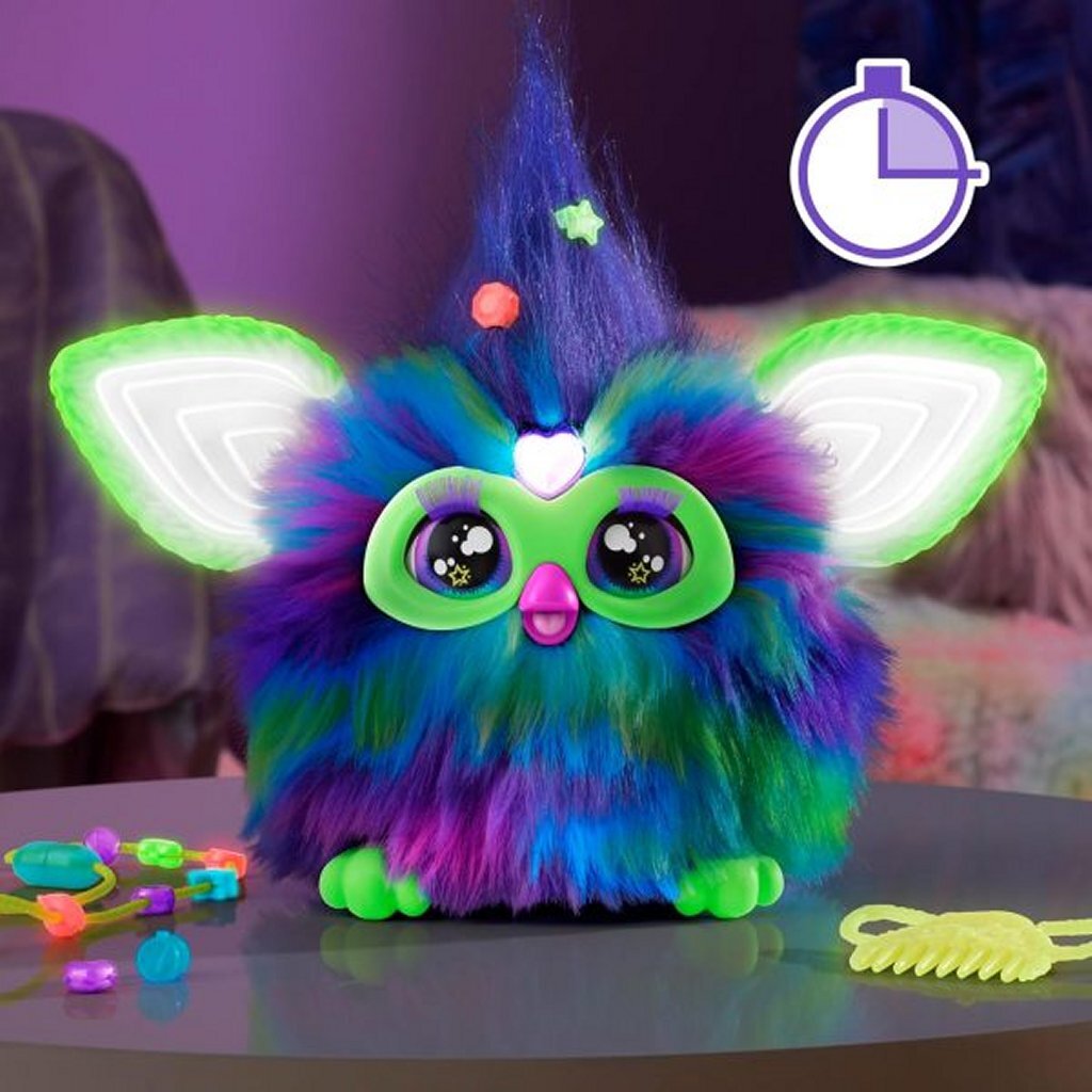 Furby Furby Aurora Borealis glüht im Dunkeln + Licht und Klang