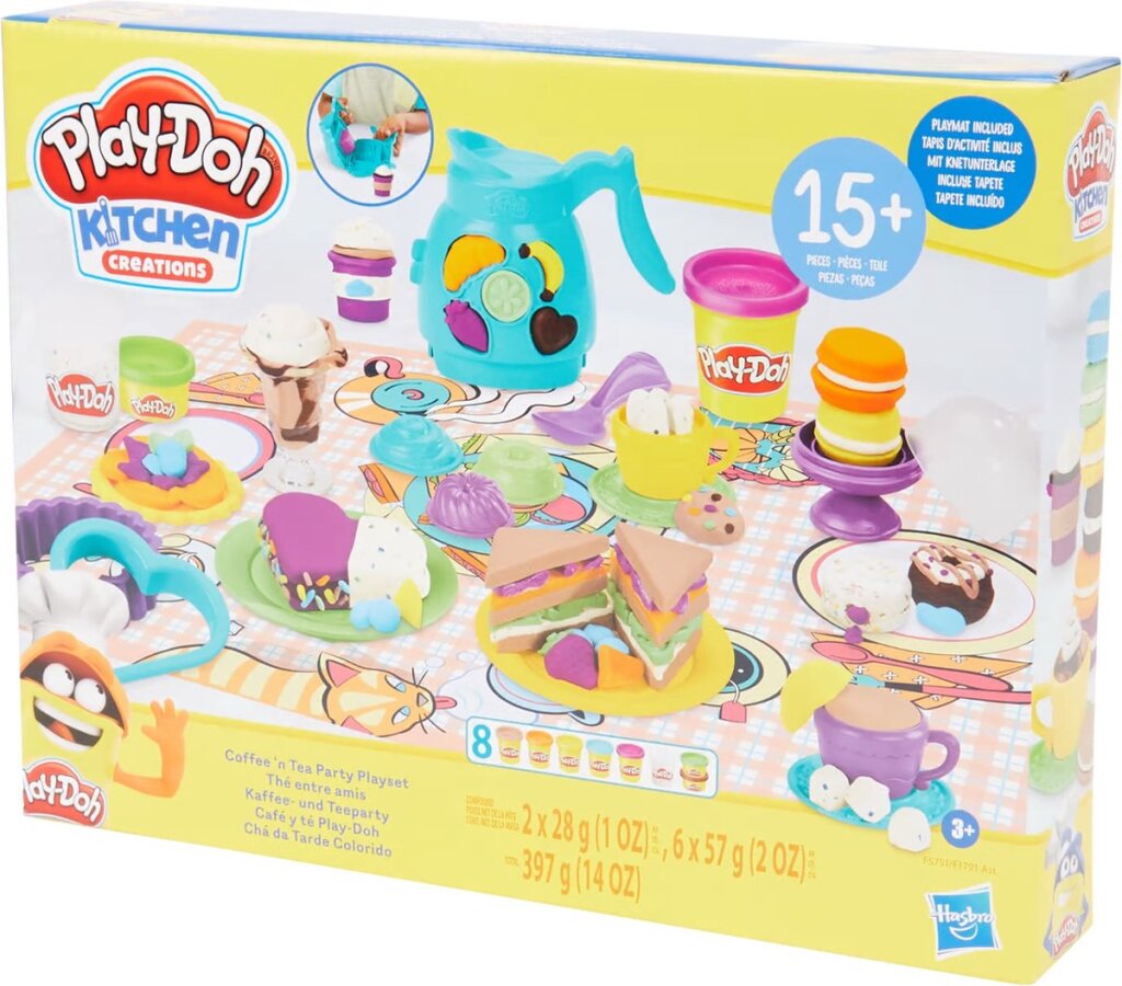 Play-Doh Kitchen Creations Kaffee- und Teeparty-Spielset 3+