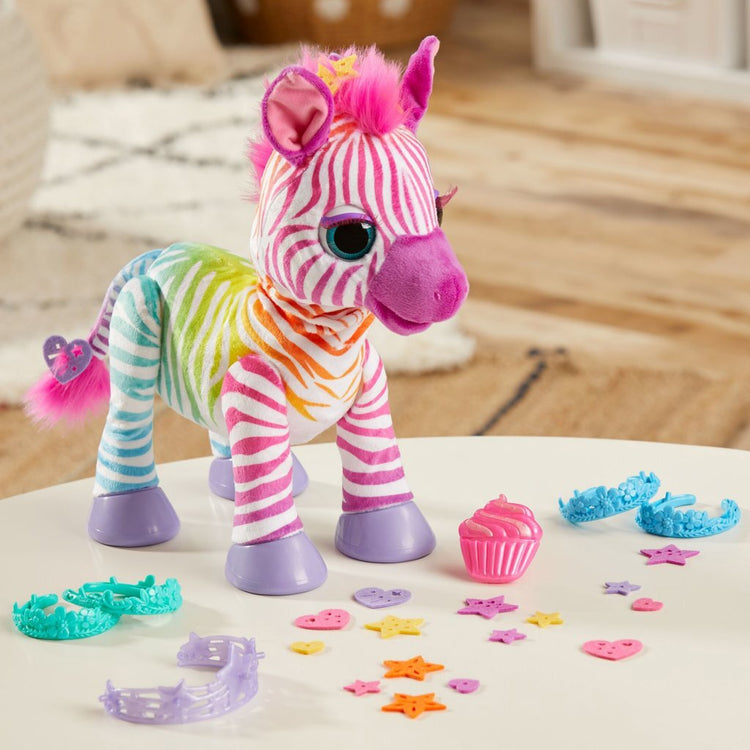 Furreale Freunde Furreal Zenya Mein Regenbogen -Zebra + Klang und Accessoires