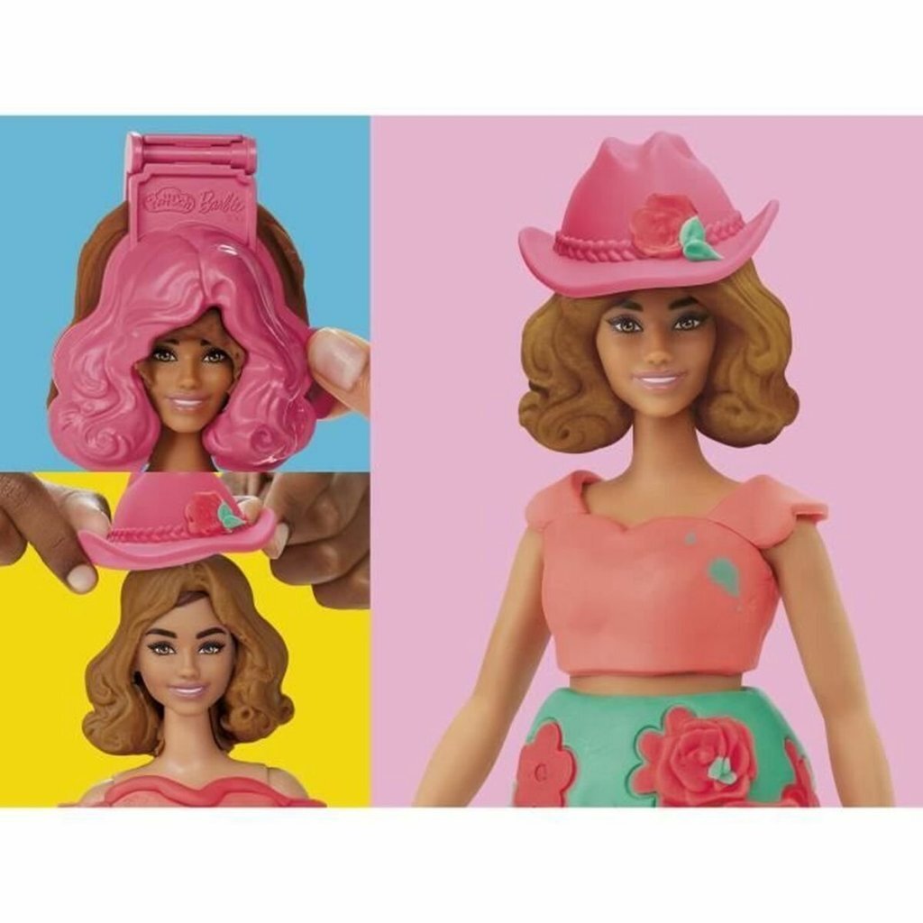 Play-Doh-Barbie-Blumenmuster und Fransen