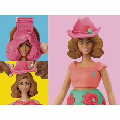 Play-Doh-Barbie-Blumenmuster und Fransen