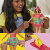 Play-Doh-Barbie-Blumenmuster und Fransen