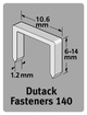 Dutack Heftklammern Serie 140 6 mm 1000 Stück (nml)