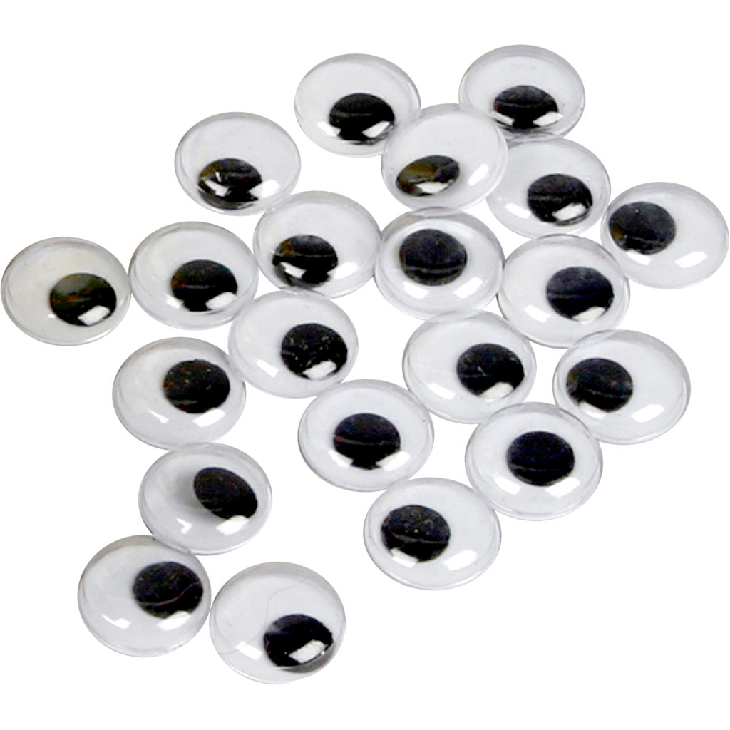 Creativ Company Kulleraugen, nicht selbstklebend, D 14 mm, 1000 Stück 1 Box