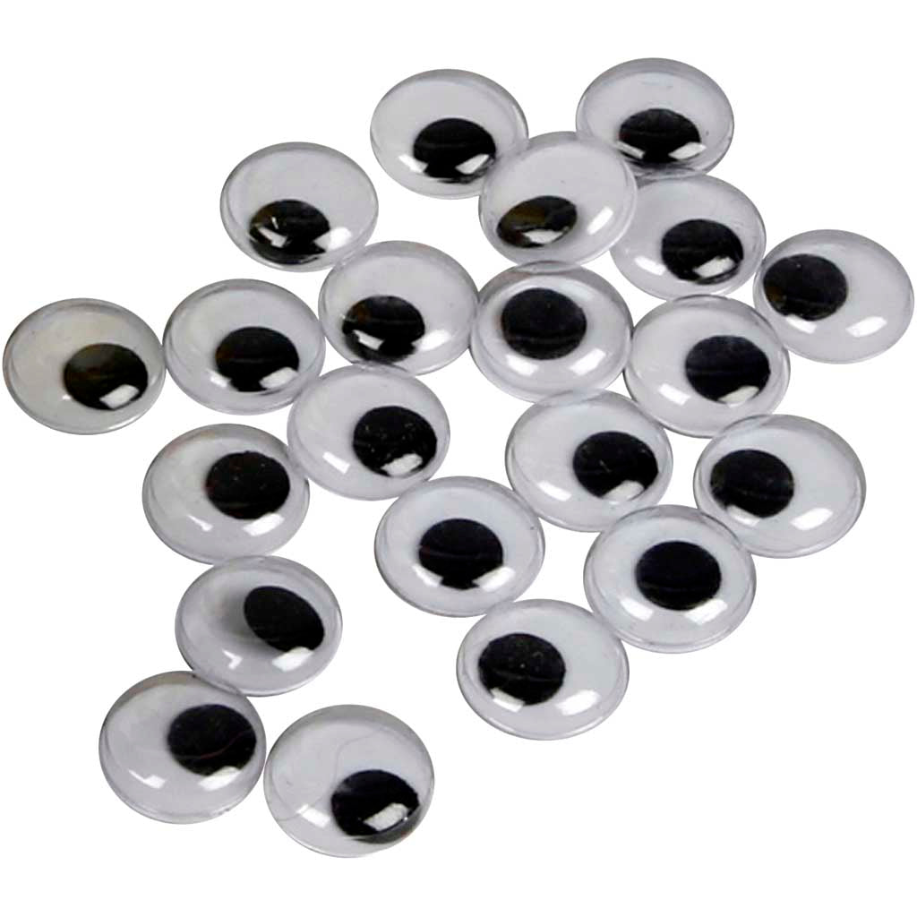 Creativ Company Kulleraugen, nicht selbstklebend, D 14 mm, 30 Stück 1 Box