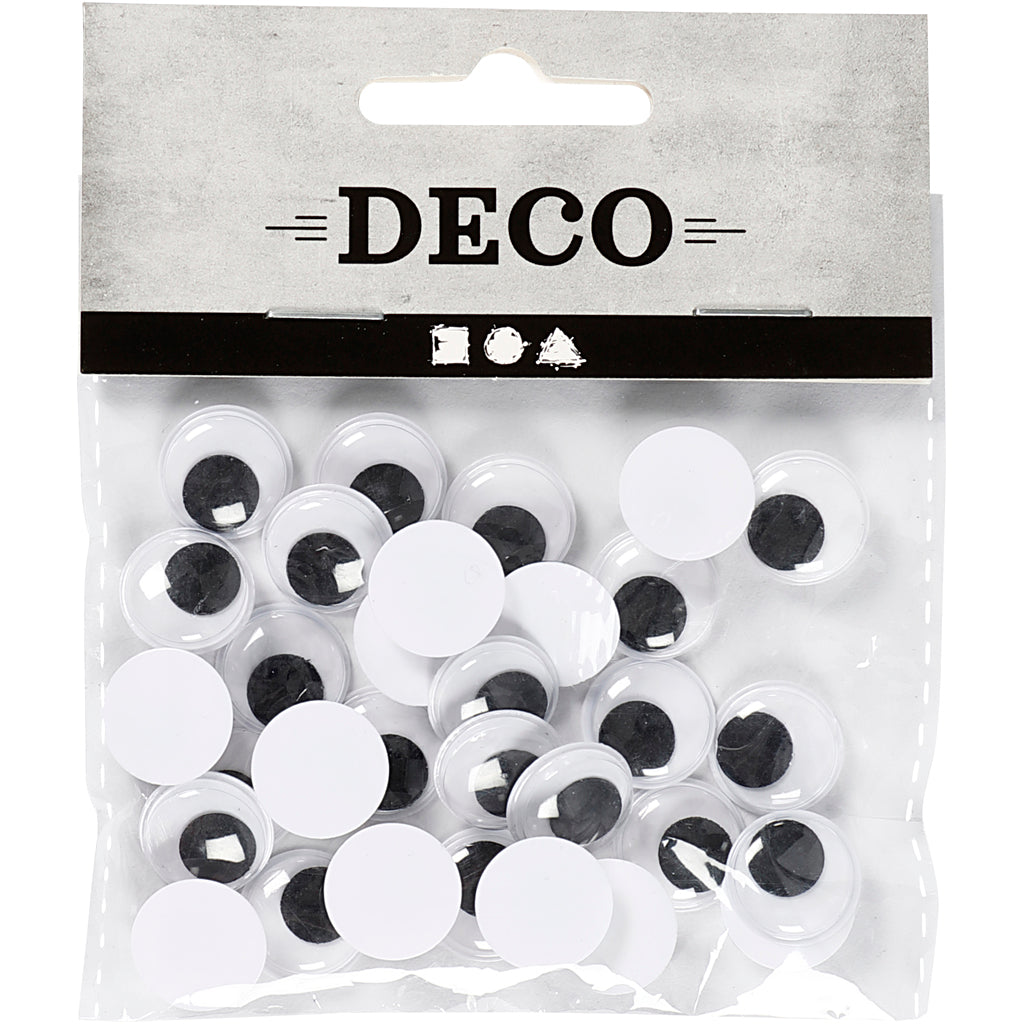 Creativ Company Kulleraugen, nicht selbstklebend, D 14 mm, 30 Stück 1 Box