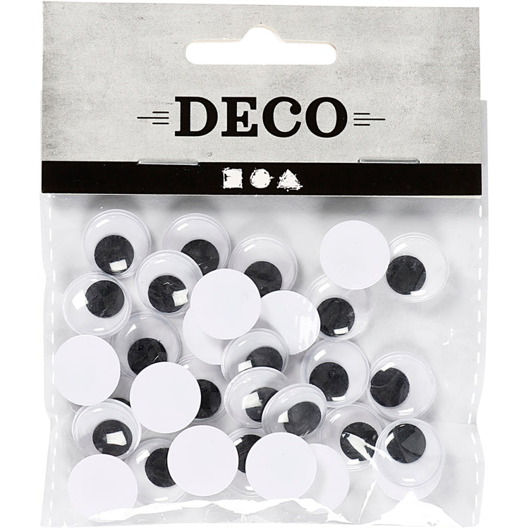 Creativ Company Kulleraugen, nicht selbstklebend, D 14 mm, 30 Stück 1 Box