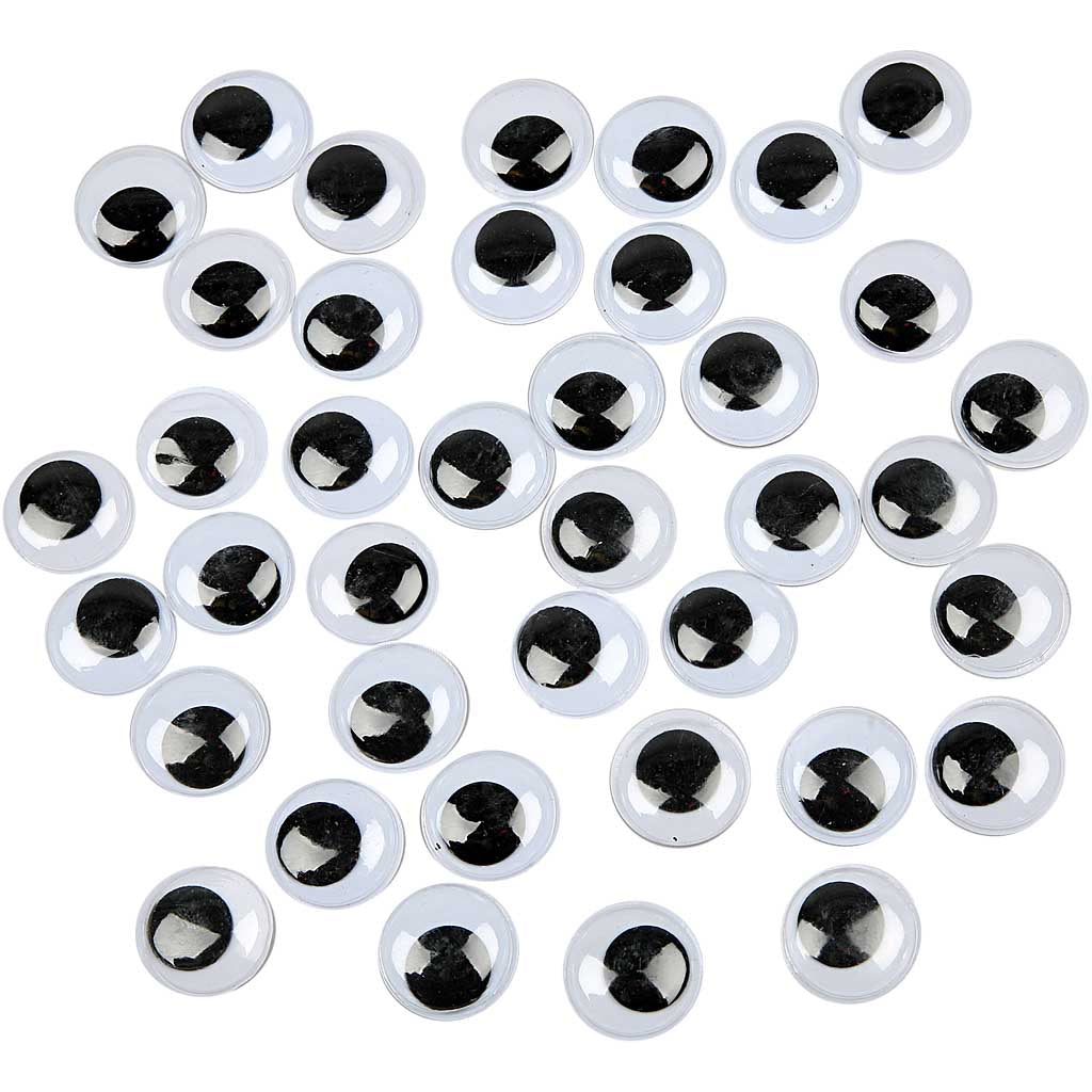 Creativ Company Kulleraugen, nicht selbstklebend, D 20 mm, 500 Stück 1 Karton