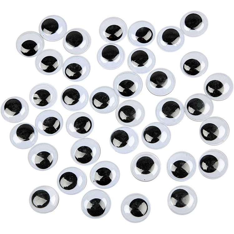Creativ Company Kulleraugen, nicht selbstklebend, D 20 mm, 500 Stück 1 Karton