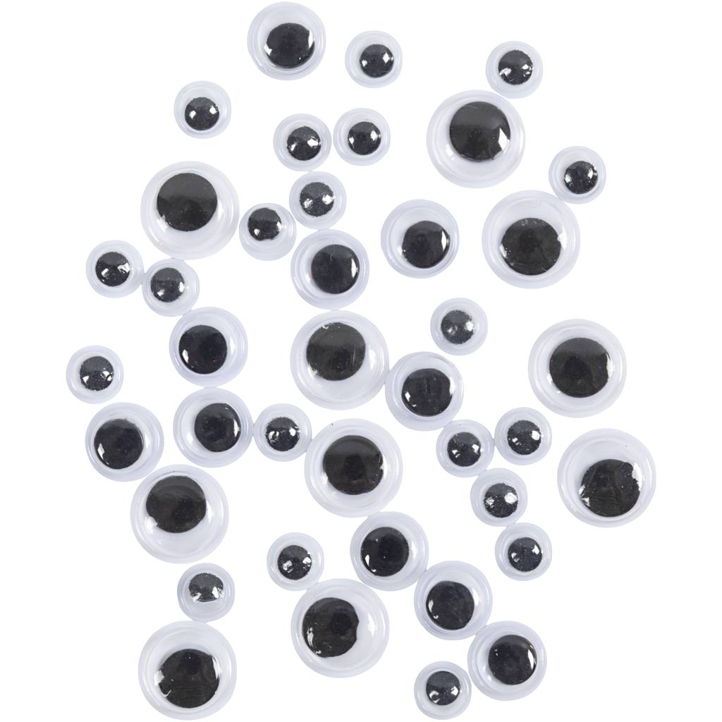 Creativ Company Kulleraugen, D 6+8+10 mm, 40 div. 1 Box