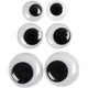Creativ Company Kulleraugen, nicht selbstklebend, D 12+14+20 mm, 18 div. 1 Box