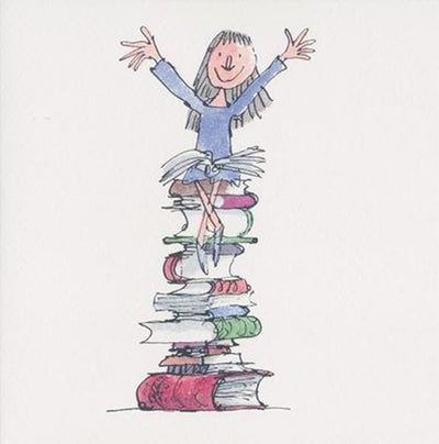 Kaart+envelop roald dahl mathilda. 16x16