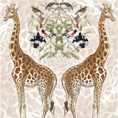 Karte+Umschlag Giraffe. 16x16 cm