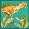 Karte+Umschlag Tyrannosaurus. 16x16cm