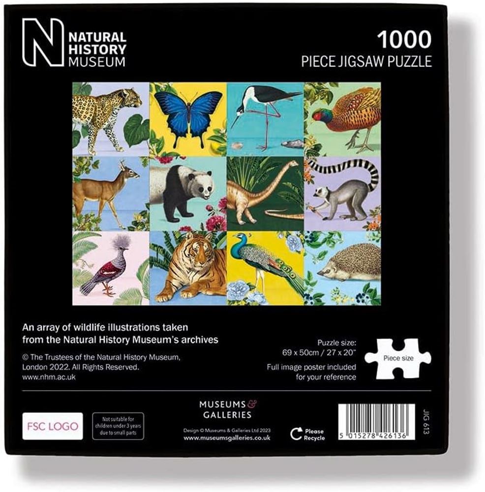 Puzzle 1000 Teile Naturgeschichte. 69x50