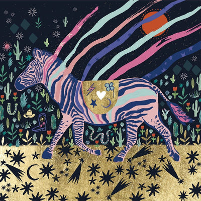 Karte+. Woo Zebra. Vorstellung. 16x16 cm