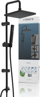 Schütte Tokyo Duschsystem - Regenbrause - 99 cm Stange - Mattschwarz