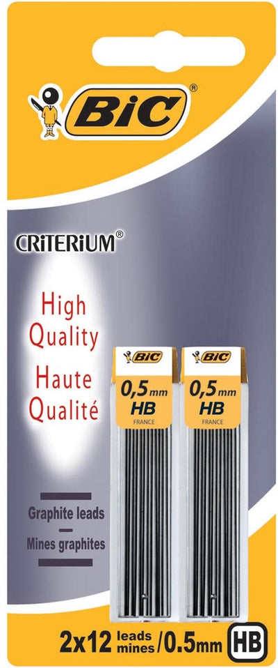 BIC-Kriterium - Bleistiftmine - HB - 0,5 mm - 24 Stück