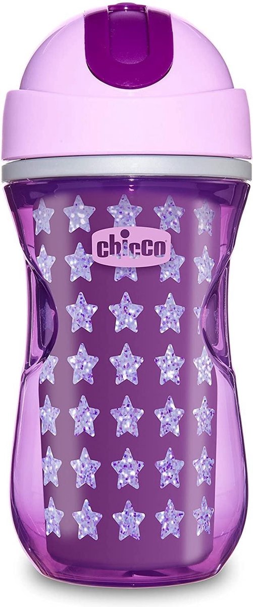 Chicco Sporttrinkbecher Mädchen 266 ml Silikon Lila