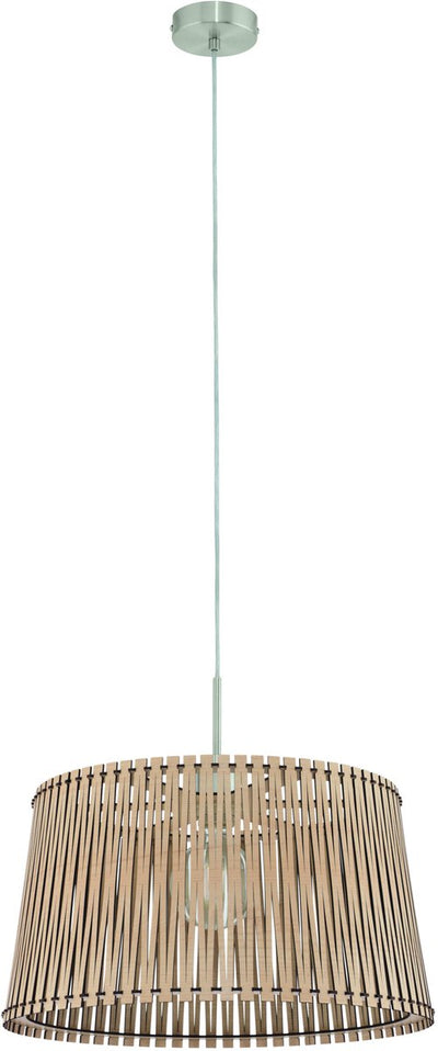 Eglo sendero - Hängelampe - 1 Licht - ø450mm. - Nickel matt - Ahorn