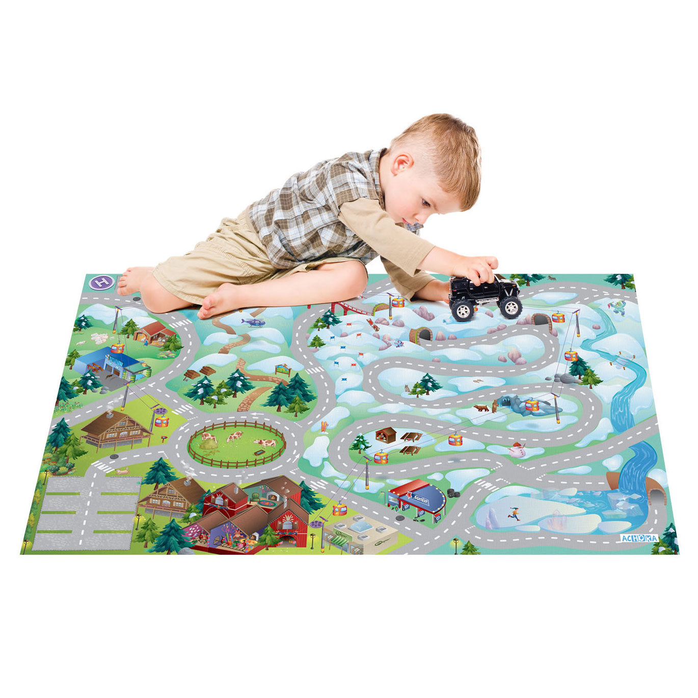 Achoka spielen Teppich in den Bergen, 100x150 cm