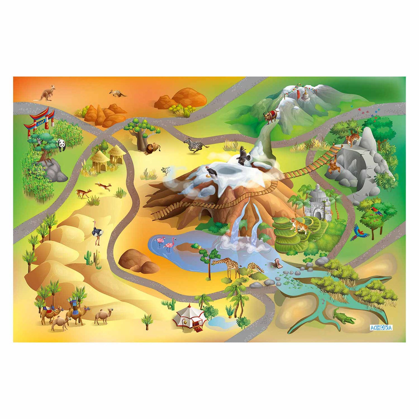 Achoka Play -Kleid Wildernis, 100x150 cm