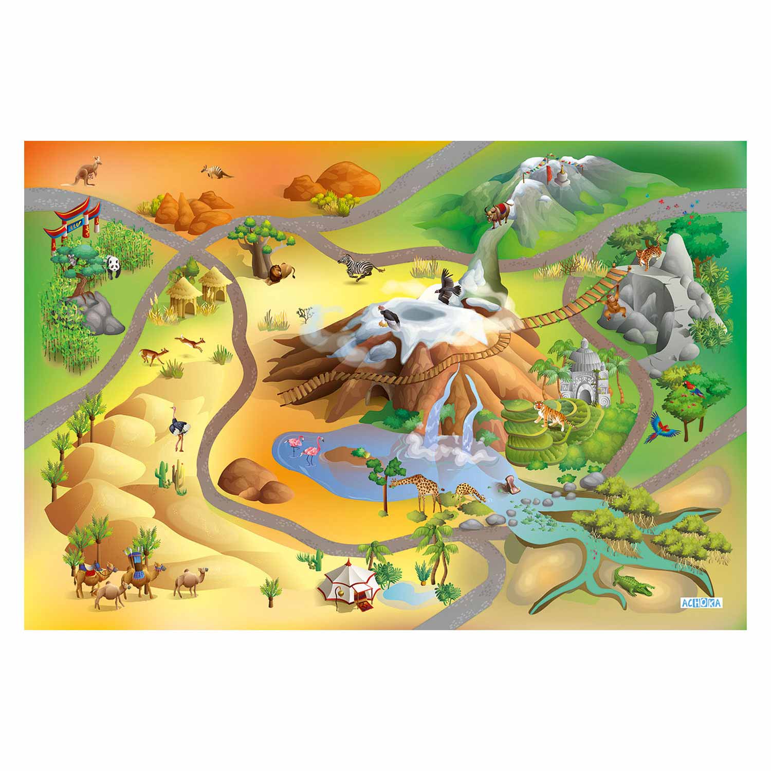 Achoka Play -Kleid Wildernis, 100x150 cm