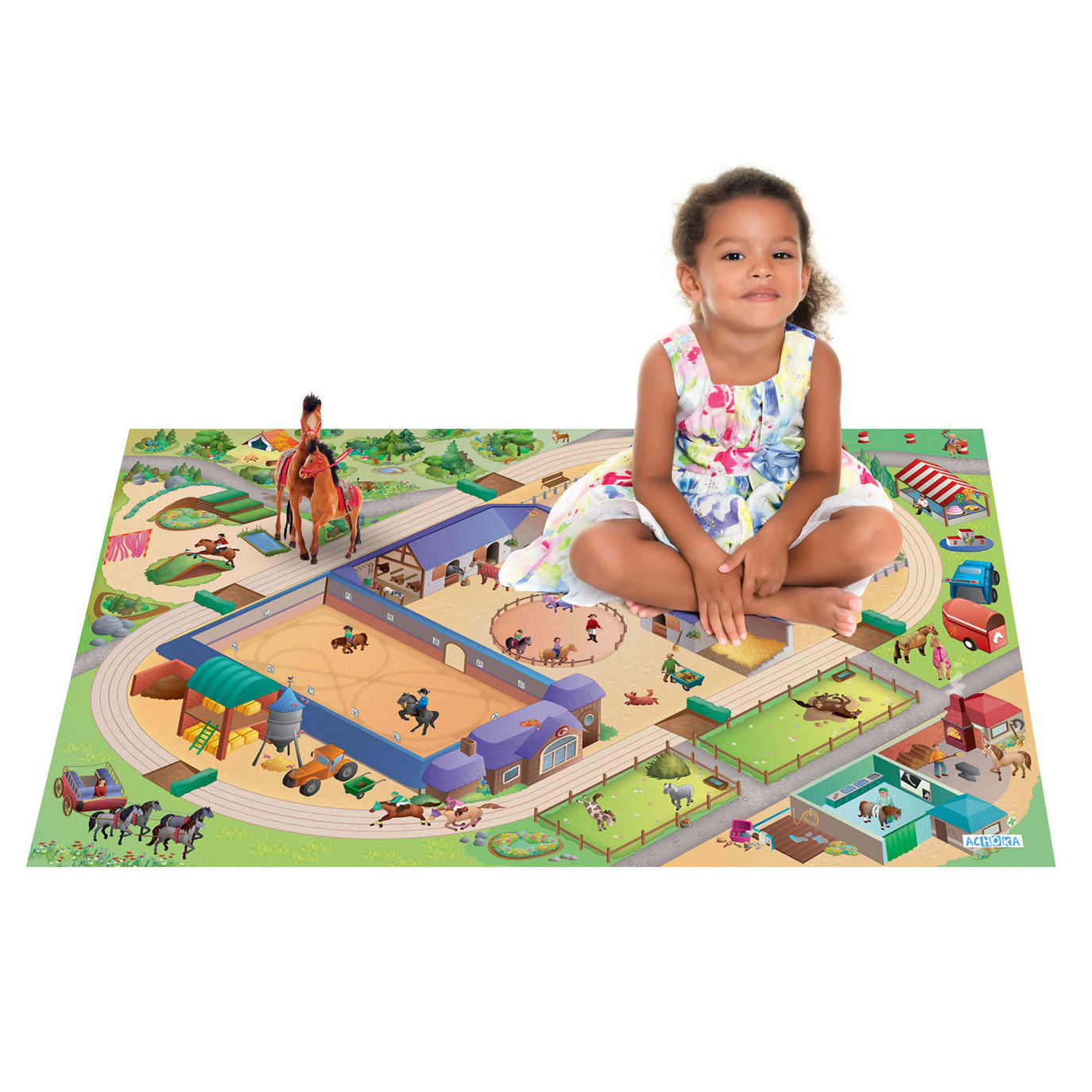 Achoka Play Dress Horse Manege, 100x150 cm