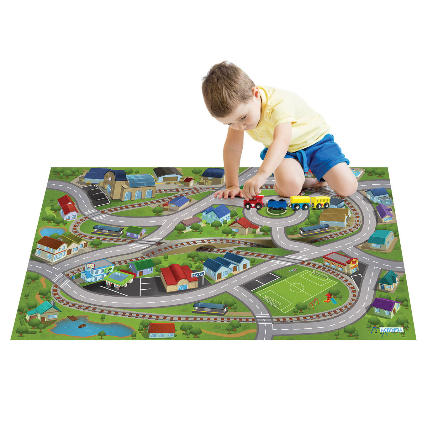 Achoka Play Dress Bahnhof, 100x150 cm