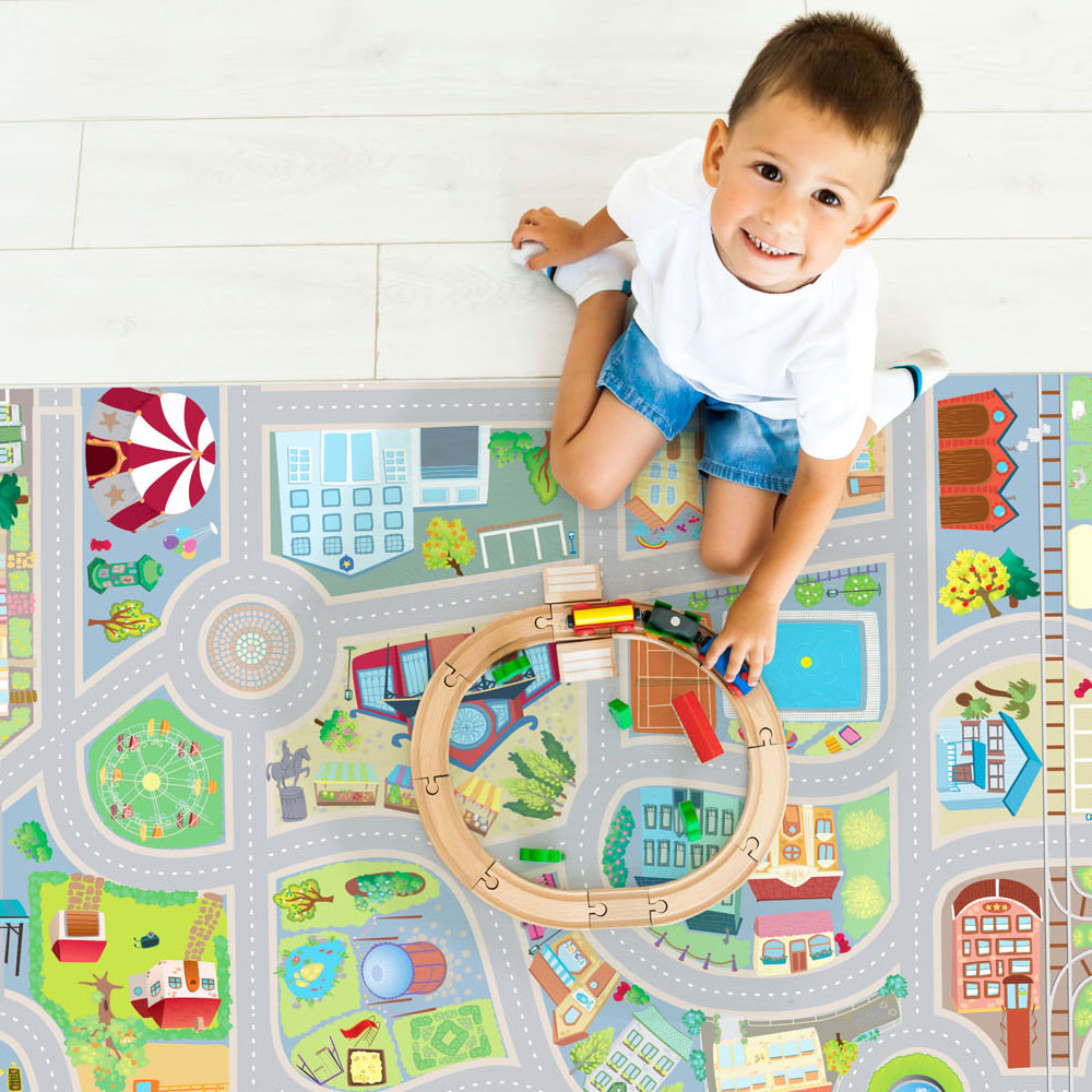 Spielmatte City Roll Over Junior 100 x 150 cm PVC