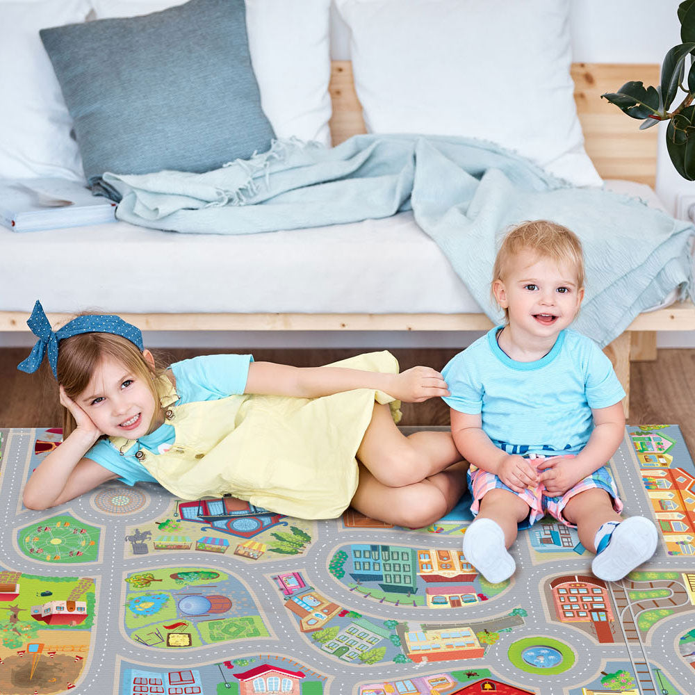 Spielmatte City Roll Over Junior 100 x 150 cm PVC