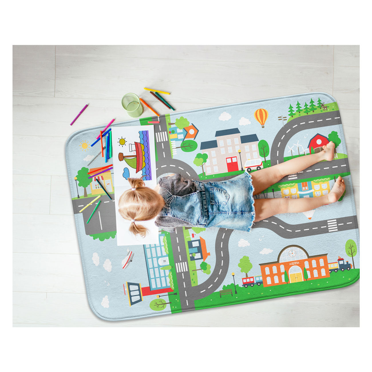 Spielkleidverkehr und Flughafen, 100x150 cm