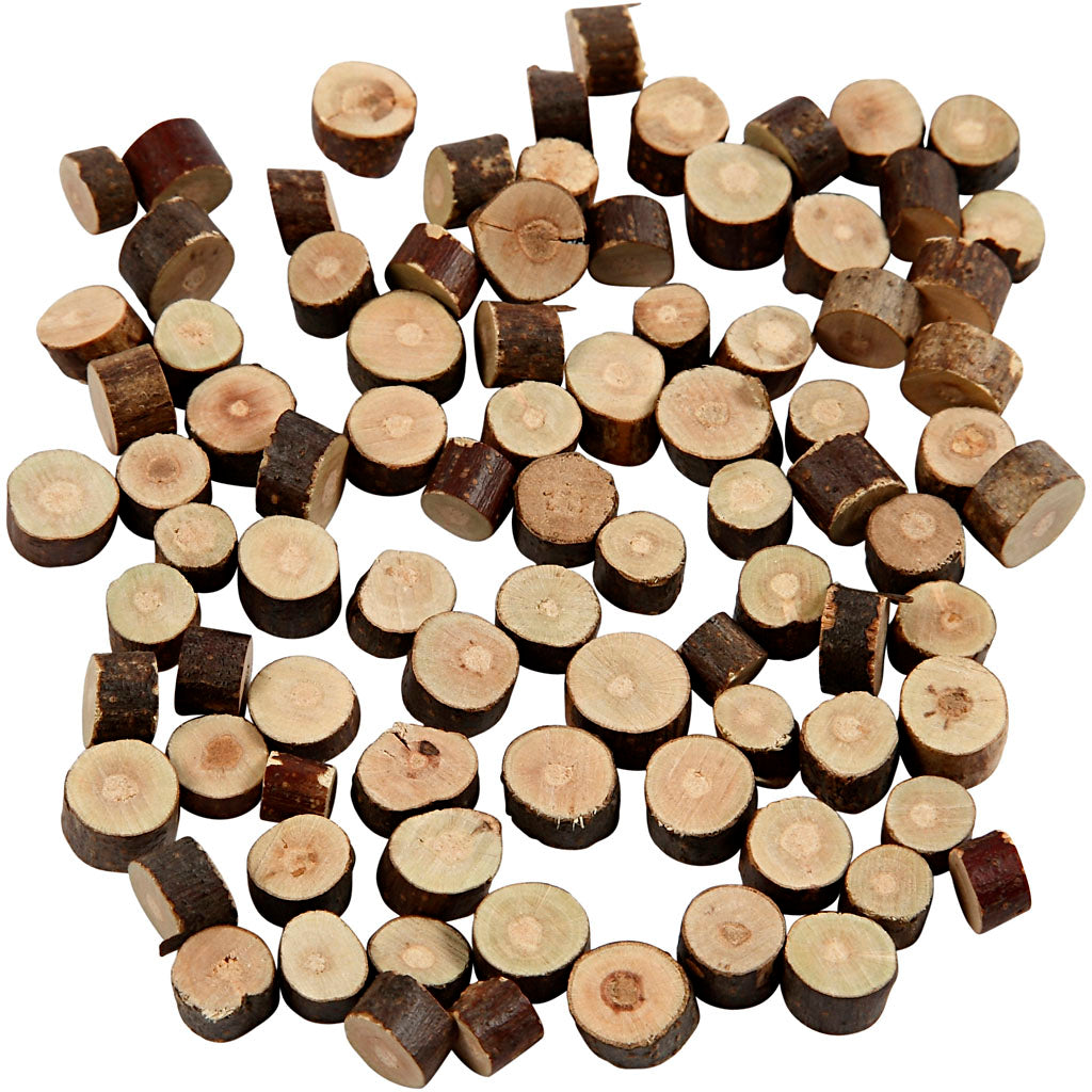 Creativ Company Holzmischung, D 7–10 mm, Stärke 4–5 mm, 230 g, 1 Karton