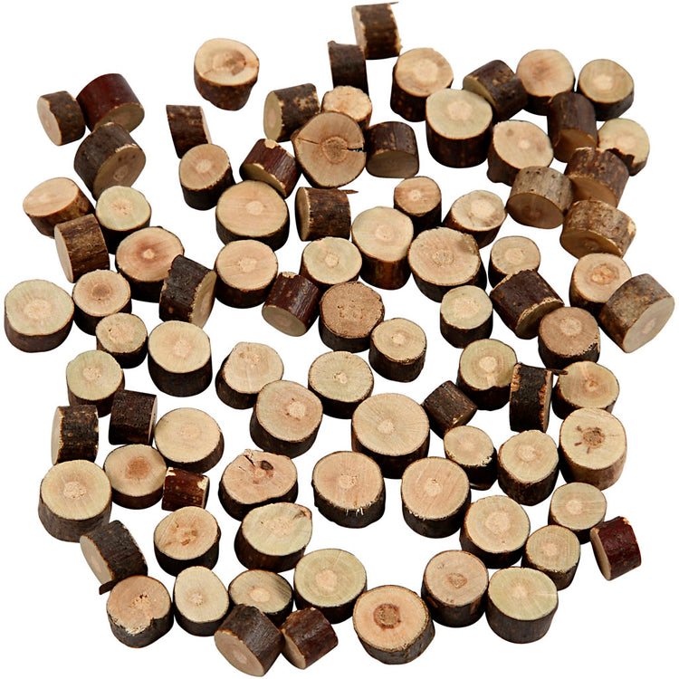 Creativ Company Holzmischung, D 7–10 mm, Stärke 4–5 mm, 230 g, 1 Karton