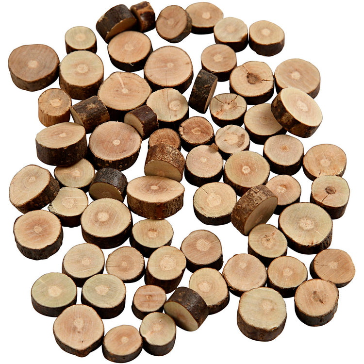 Creativ Company Holzmischung, D 10–15 mm, Stärke 5 mm, 230 g, 1 Karton