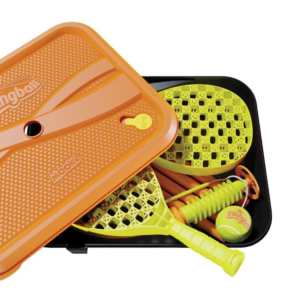 Swingball -Turnier -Tennispol mit allen Oberflächen Basic Orange Gelb