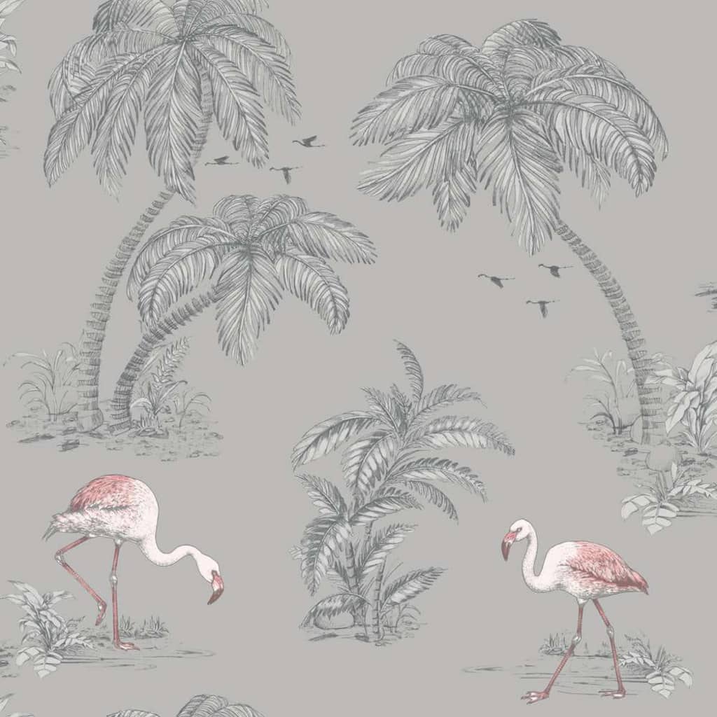 Niederländische Wandverkleidung Niederländische Wandverkauftapete Flamingo Gray