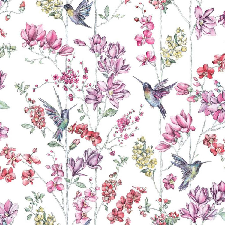 Niederländische Wandverkleidung niederländische Wandverkaufswallpaper Kolibrie Pink
