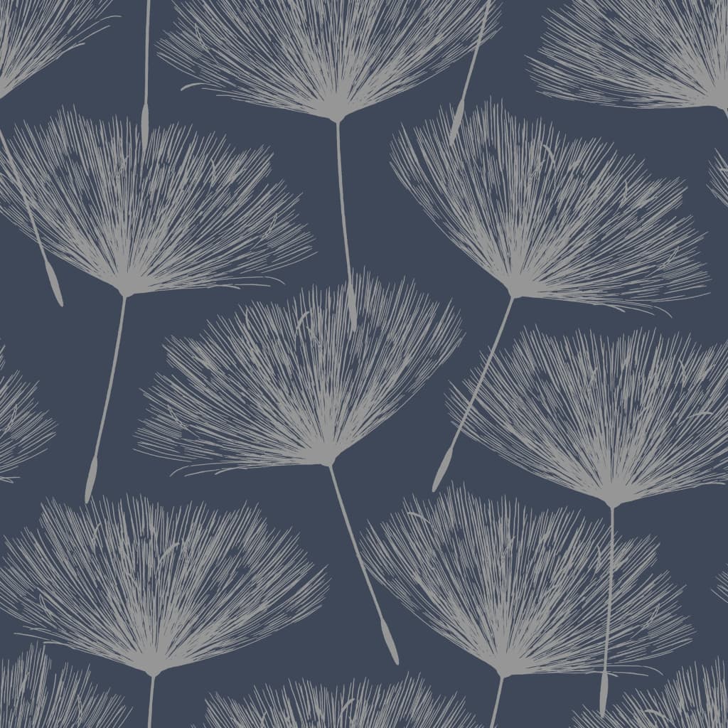 Niederländische Wandverkleidung Niederländische Wandverkauftapete Fleur MarineBlauw und Gray