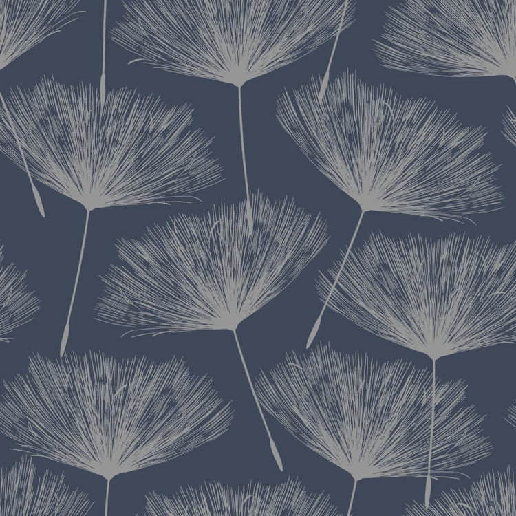 Niederländische Wandverkleidung Niederländische Wandverkauftapete Fleur MarineBlauw und Gray